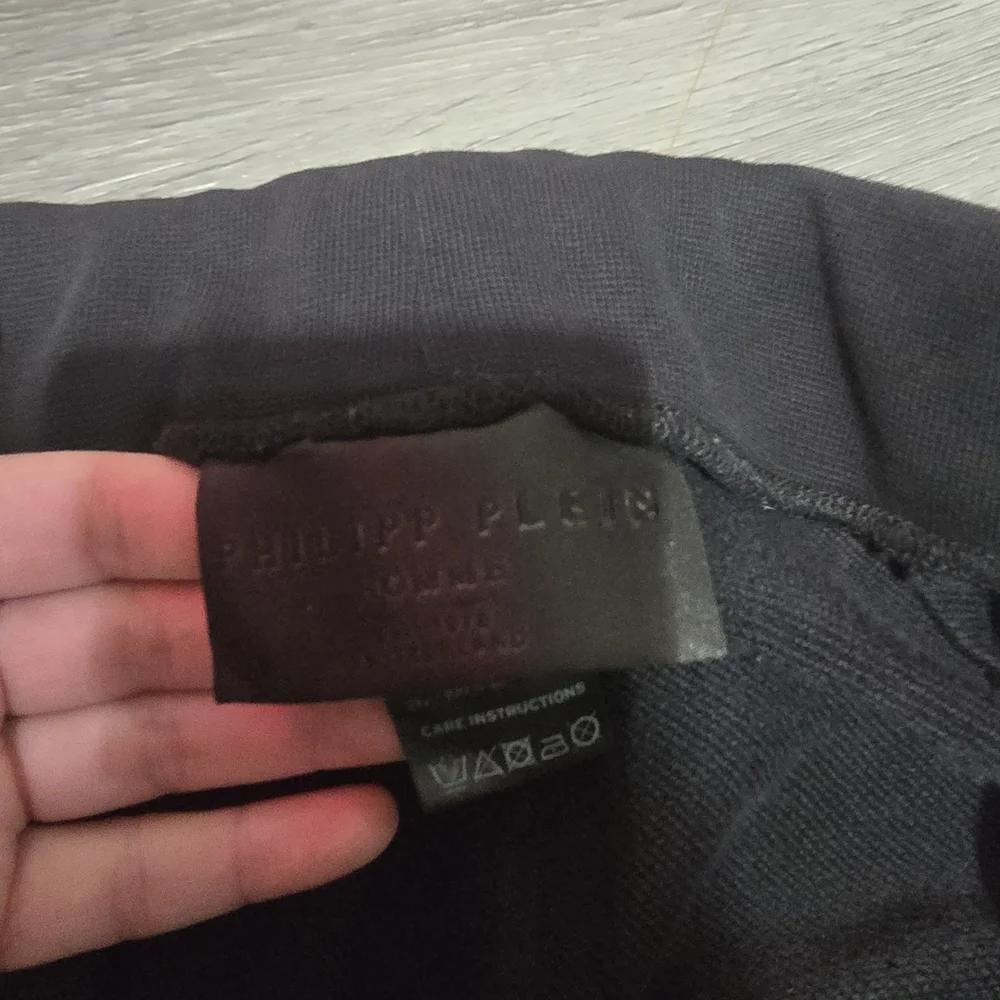 Philipp Plein Black Joggers with Red and White Accents - Picture 6 of 7